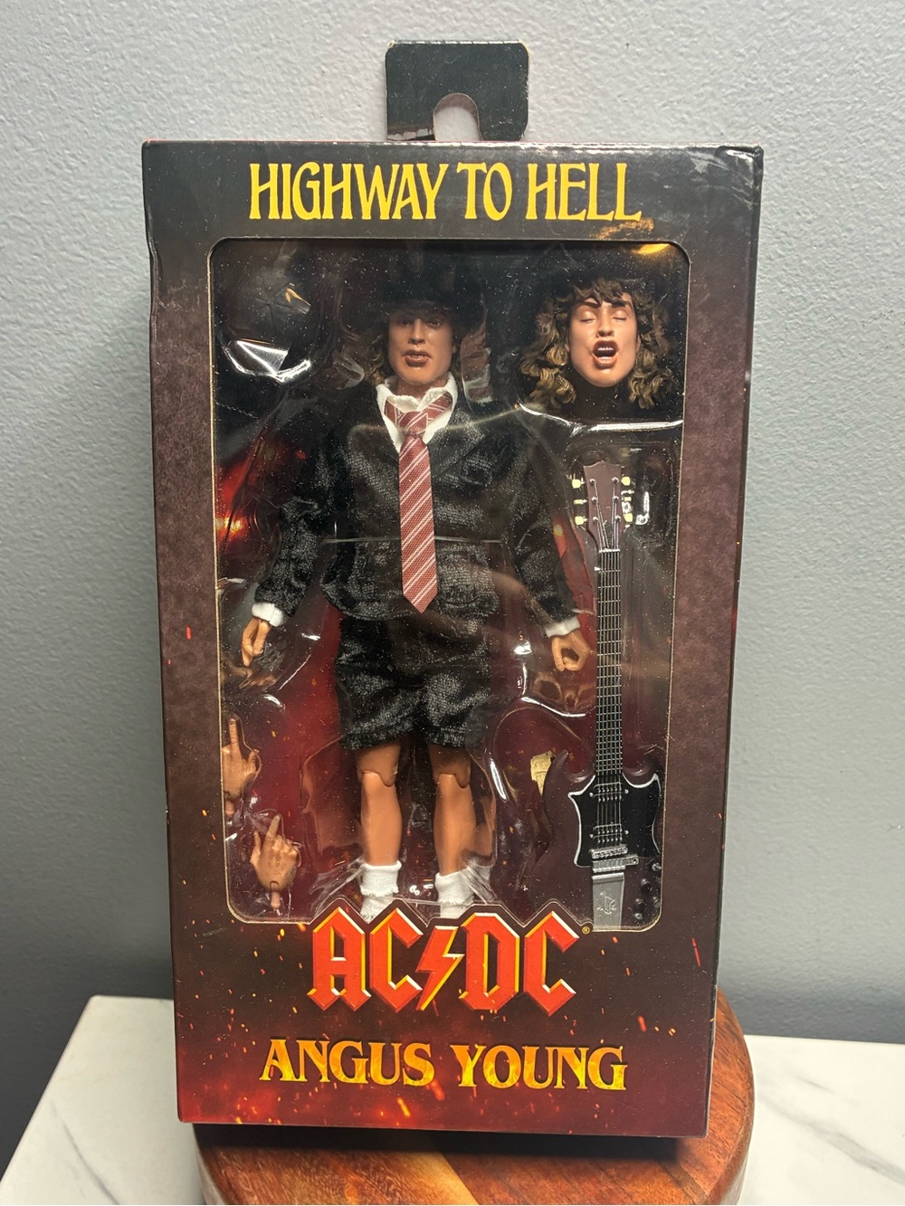 NECA AC/DC Angus Young Highway to Hell Clothed Action Figure 2022 Complete